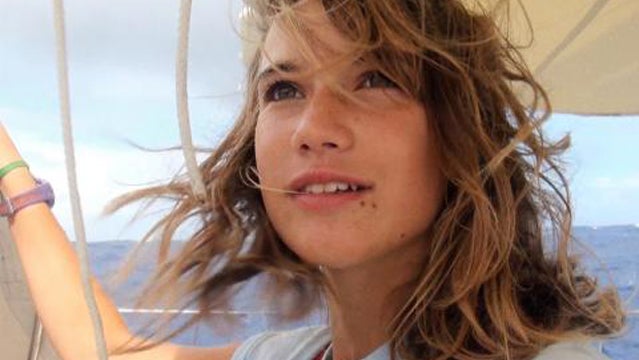 Laura Dekker on her record-setting sail.