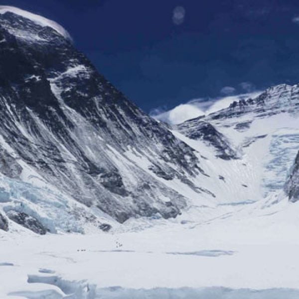 Climbers at Lhotse.