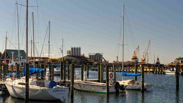 fishing boats boats harbor Chesapeake Bay Cape Charles, Virginia