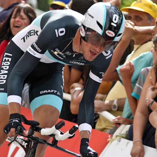23 Juillet 2011 Contre la montre Course Cyclisme Franck Schleck Grenoble Leopard Trek Petit Brun Public Tour de France