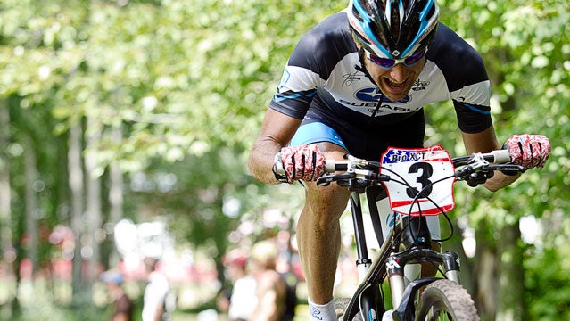 Jeremy Horgan-Kobelski riding in the Subaru Cup