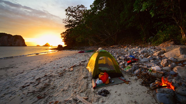 beach camping regulations fishing seaside fire sand