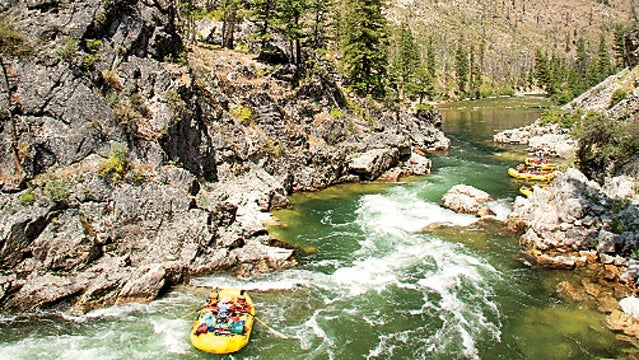 Middle Fork of the Salmon River Frank Church Wilderness released Oars fun Idaho rafting outdoor recreation people lifestyle adventure adventure travel white water rafting north america river water