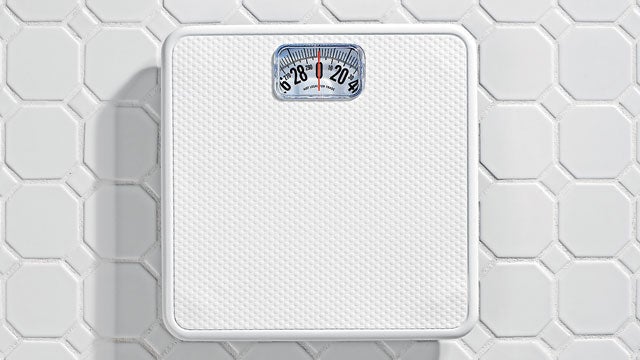 bathroom scale to figure out how many calories you burn each day
