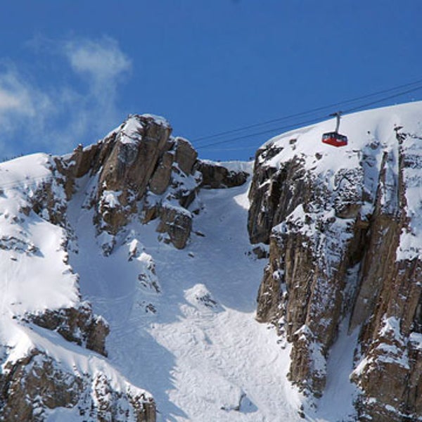 Skiing Ski Resports Jackson's Hole Wyoming Snow Tram Cliffs