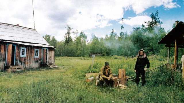 A fish camp in Kamchatka. (Rinat is on the right.)