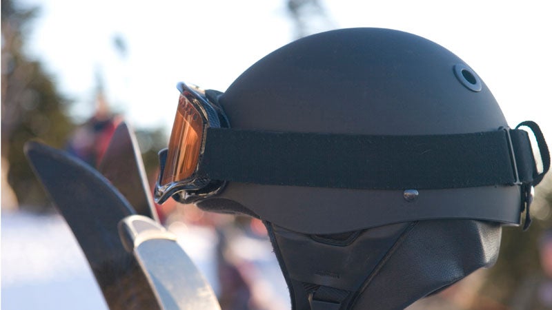 Ski helmet.