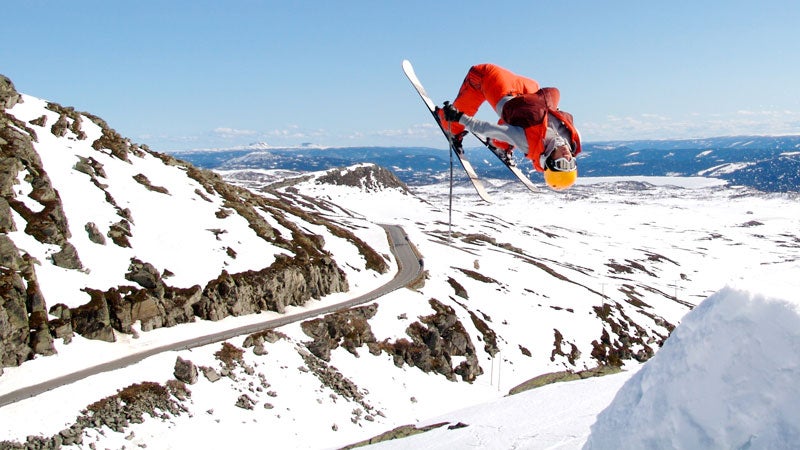 skier backflip