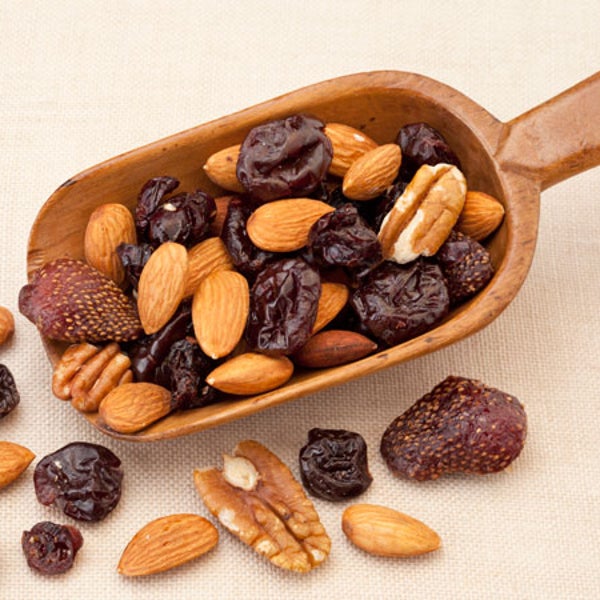 nuts and dried berries