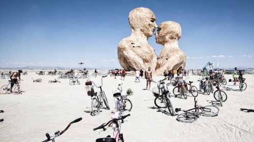 Burning Man 2014 Black Rock City Playa Embrace Art Cars