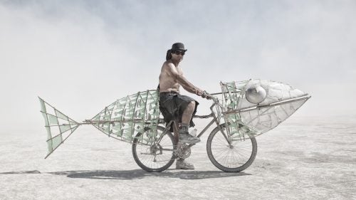 Burning Man 2014 Black Rock City Playa Embrace Art Cars