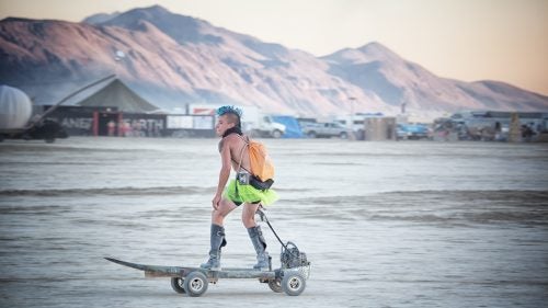 Burning Man 2014 Black Rock City Playa Embrace Art Cars