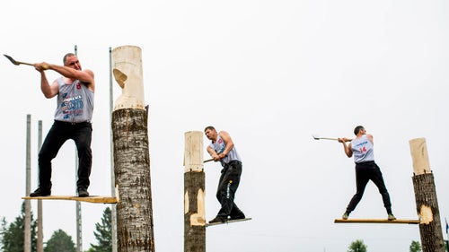 Lumberjack World Championships Hayward WI. OutsideOnline Man sports Lumberjack