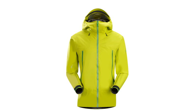 The new Lithic Comp Jacket from Arc'teryx combines a hardshell with a softshell.