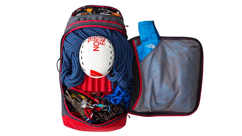 The North Face Ice Project is a great way to organize your gear at the crag.