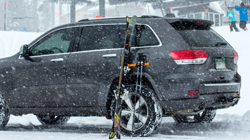 The Ski Bumper prevents your skis from scratching your car.
