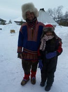 Bella and Roar, the Sami guide.