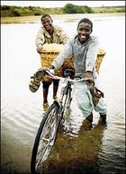 Amphibious cyclists
