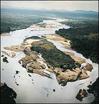 The Lugenda River near Luwire Hunting Camp and the Niassa Reserve