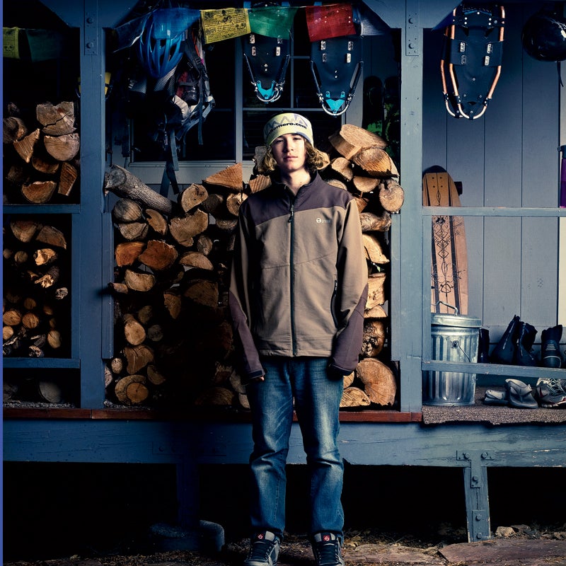 Jordan Romero at home in Big Be California in December 2009