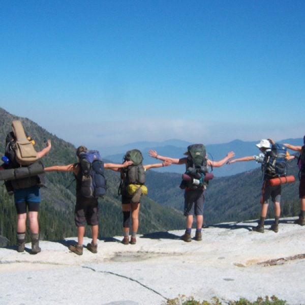 Camp Unalayee in the Trinity Alps.