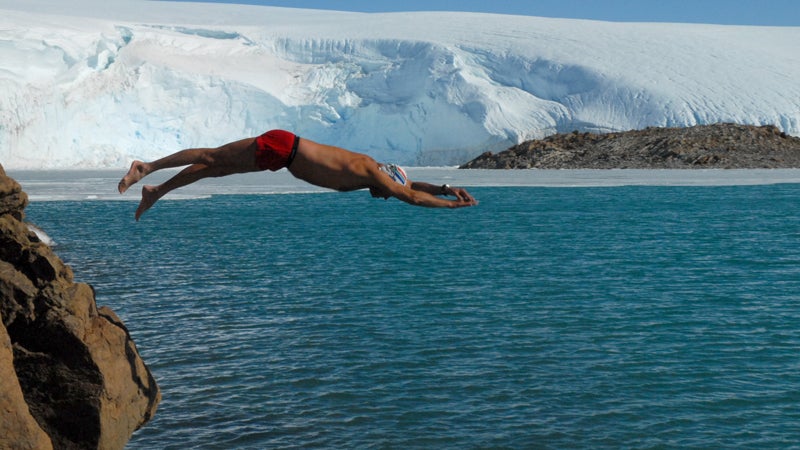 Ram Barkai takes a dive.