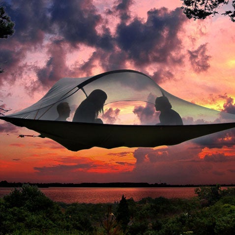 Why build a wooden tree house when you can have this ultimate suspended tent? Read more.