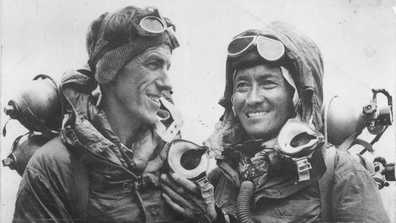 Norbu's father, Tenzing Norgay, with Sir Edmund Hillary in 1953. Norbu himself has spent time around Everest with Hillary, but this year, he says, the tragedy that killed 16 Sherpas has tinged the familiar place with sorrow and angst.