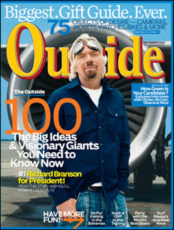 Outside Magazine, December 2007