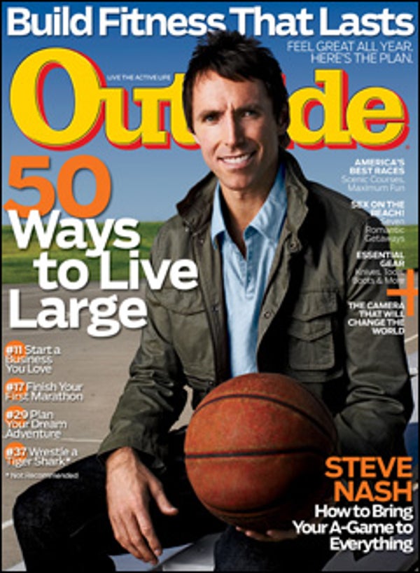 Steve Nash, Outside Magazine, March 2009