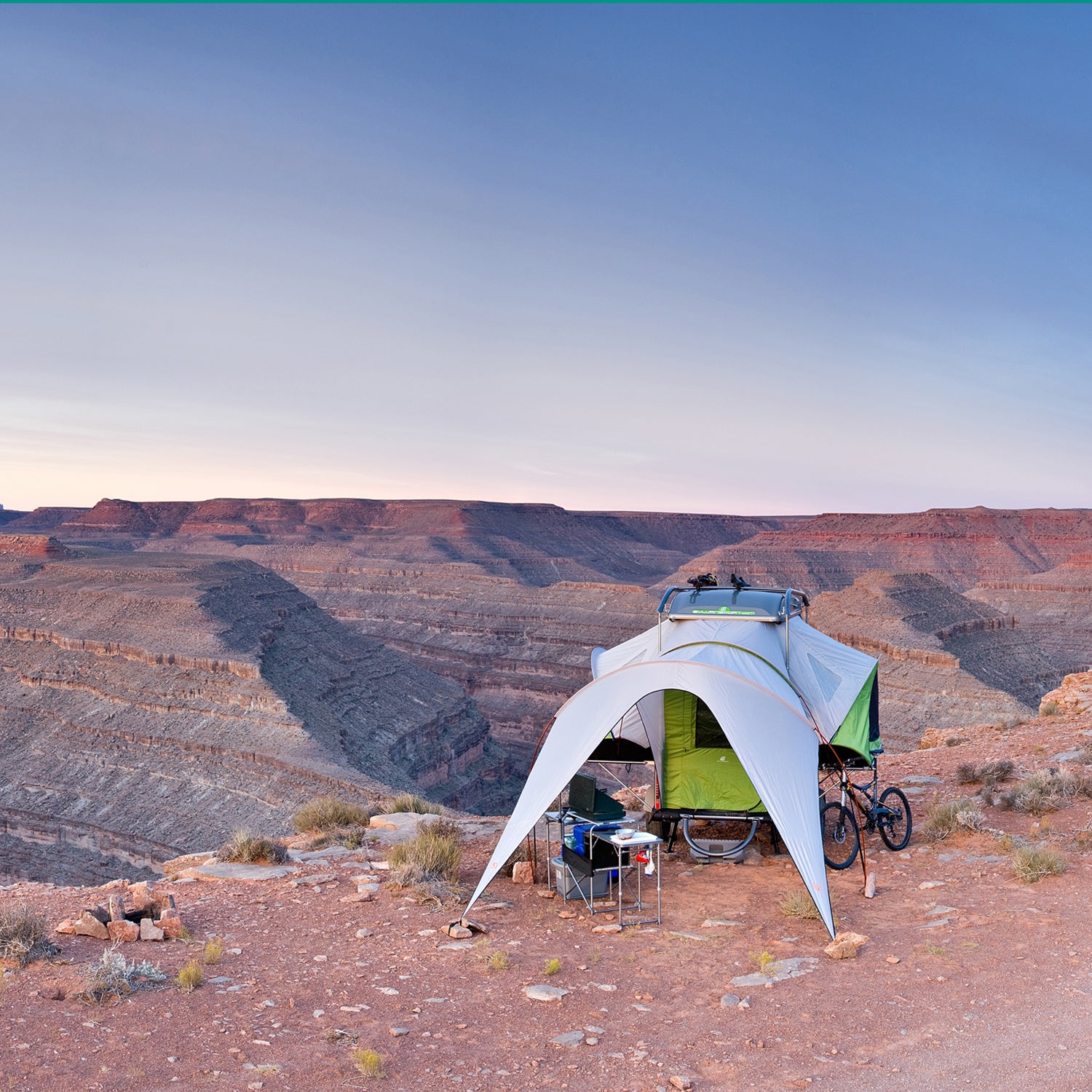 SylvanSport GO camper trailer at Goosenecks State Park in southe