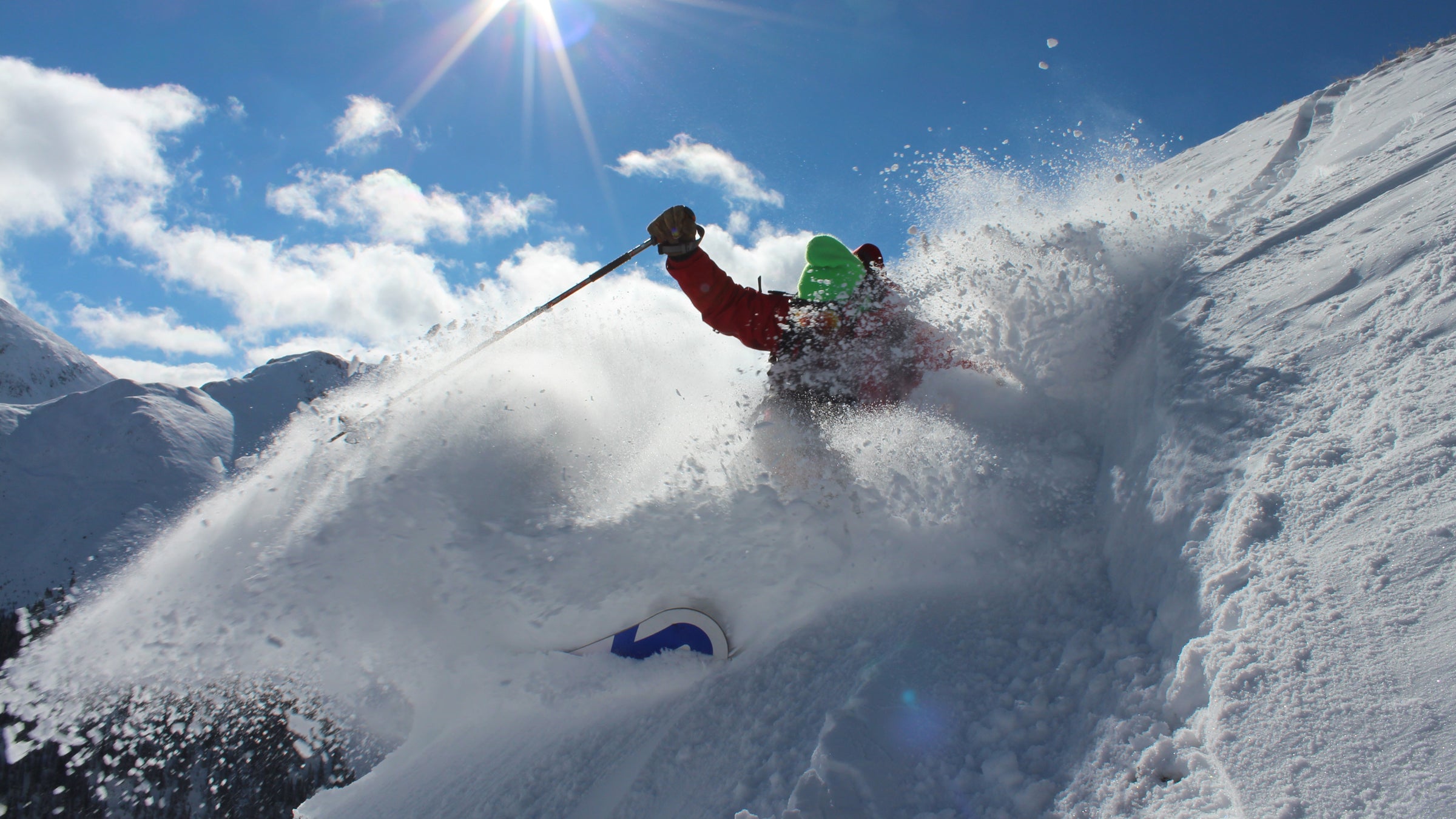 Powder skiing snow colorado