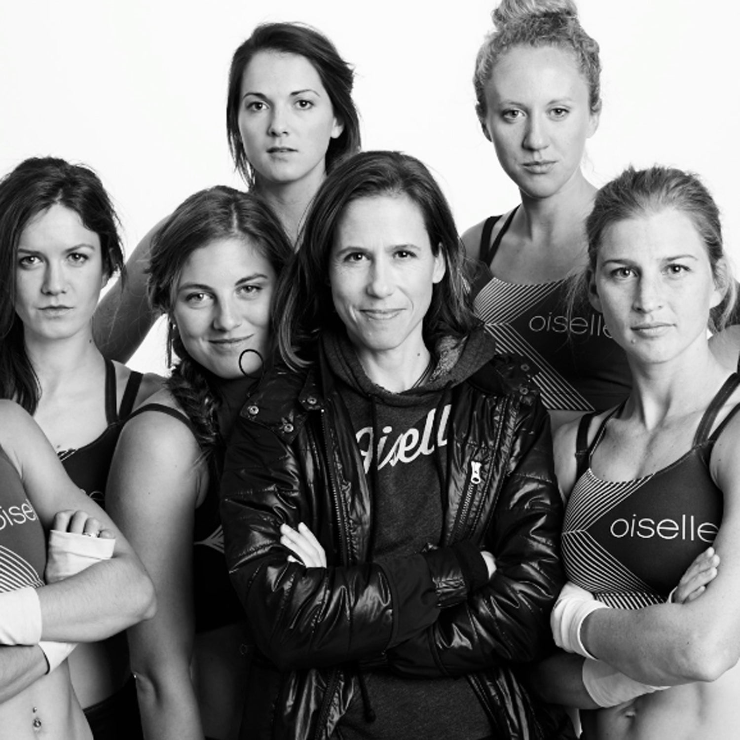 Bergensen (center), a competitive marathon runner herself, founded Oiselle in 2007 to give women what they wanted in athletic apparel.
