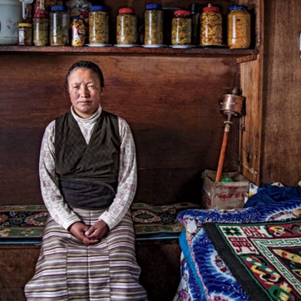 Lhamu Chhiki, widow of Chhewang Nima, who died on Everest in 2010 while working for a private expedition.
