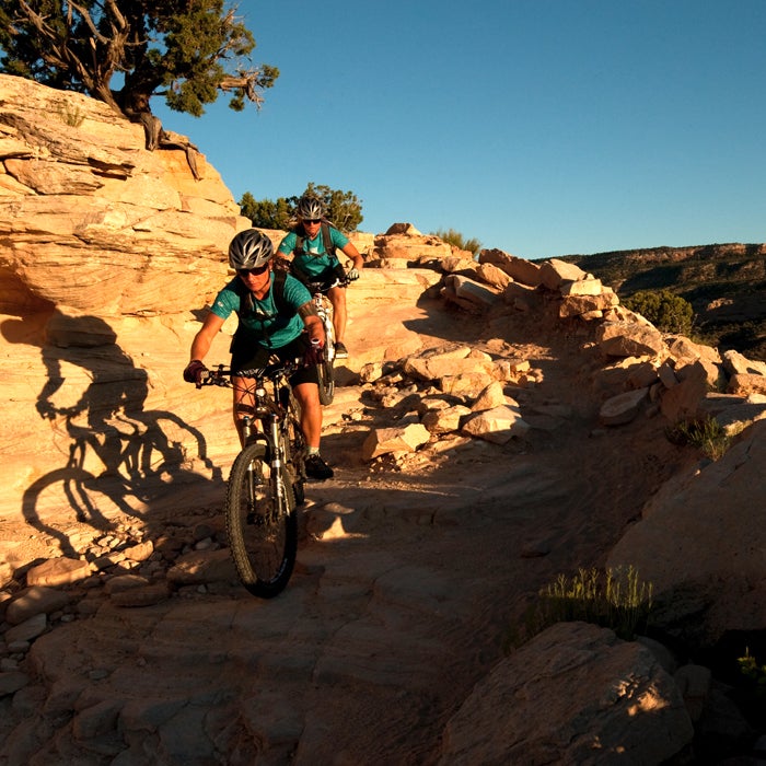 Use your brakes like dimmers not light switches—feather them, don’t slam them. This will help you control your speed while riding down the trail and stop efficiently and effectively when you want to.