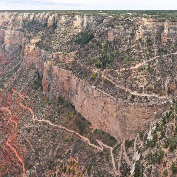 So many people die or are injured on this trail that the park service created a scouting crew dedicated to helping distressed hikers. The 9.5-mile round-trip trail regularly reaches temperatures of 110 degrees, resulting in about 200 heat-related rescues each year.
Unlike some Grand Canyon trails, this one has rest stations with water sources along the way. However, many hikers are deceived by how easy this trail is to access, and the descent isn’t too bad, either. They don’t count on the fact that the way out is all uphill and can be oppressively hot as the canyon traps heat—temperatures can be 20 degrees hotter in the canyon than at the rim. Despite warnings posted on the trail in multiple languages, many people make rookie mistakes: They don’t bring enough water, fail to rest enough throughout the hike, or start the hike too late in the day.