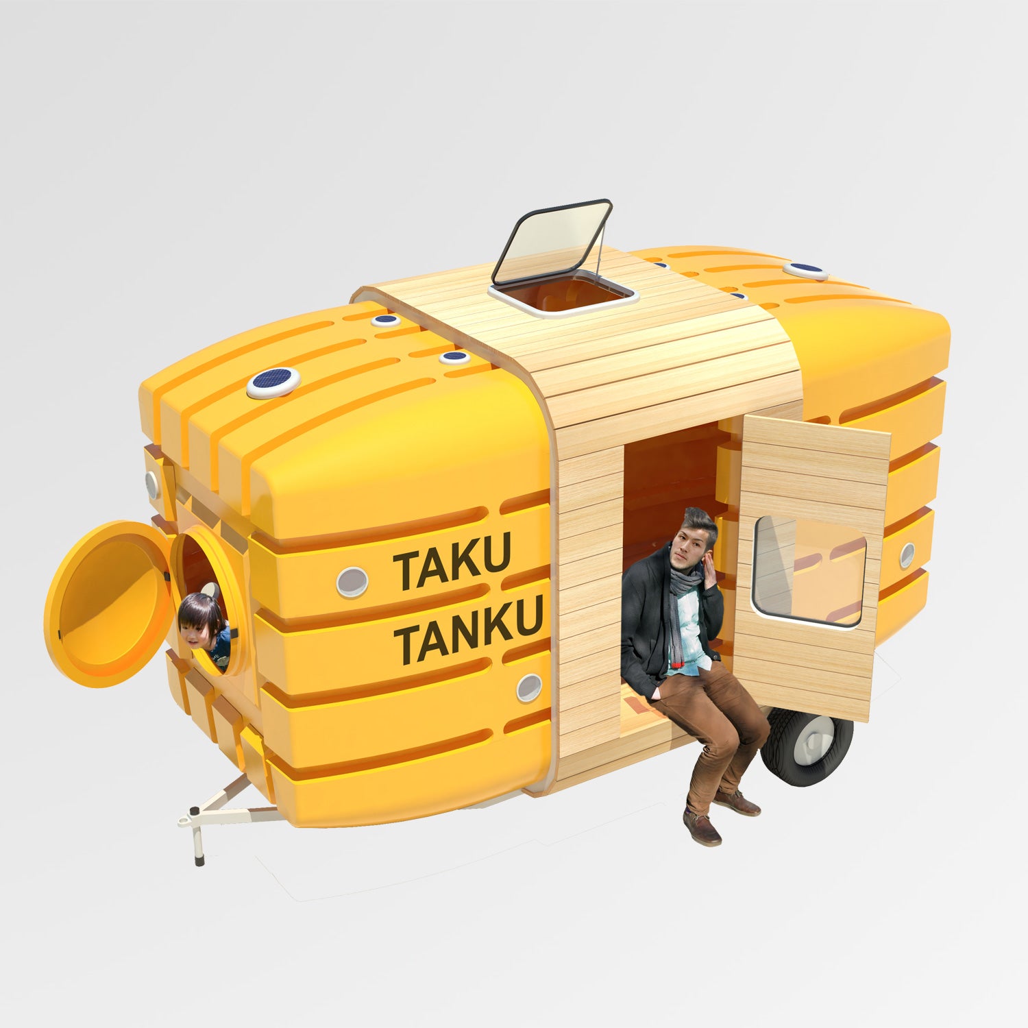 tiny house Taku-tanku covet outside Bill Murray Life Aquatic Wes Anderson solar