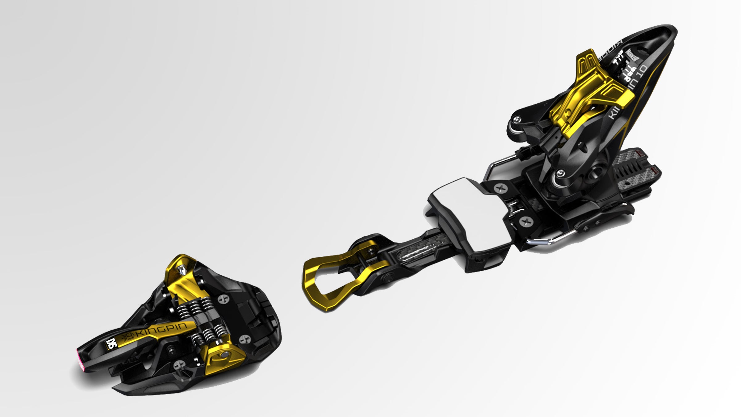 The Kingpin weighs more than your usual backcountry tech binding, but less than the company's AT options.