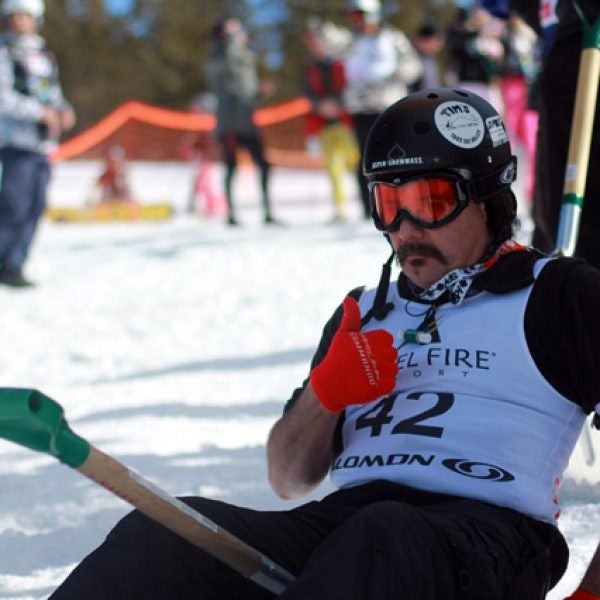 Shovel racing.