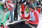 Shovel racing.