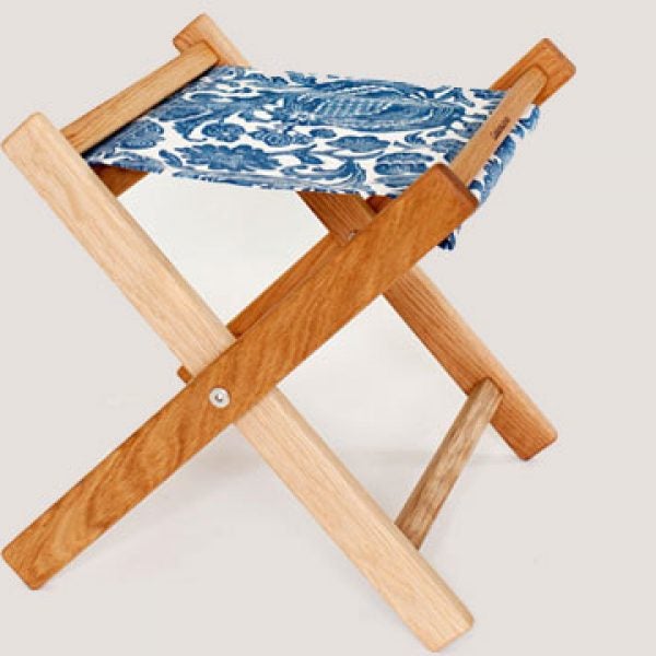 The Gallant and Jones oak camp stool.