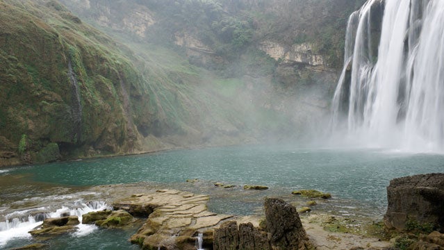 china travel huanggoushou waterfalls rivers