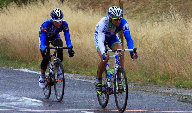 Jan Barta and Christian Meier during the Tour of California