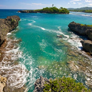 Port Antonio, Jamaica, as seen from Folly Point Lighthouse