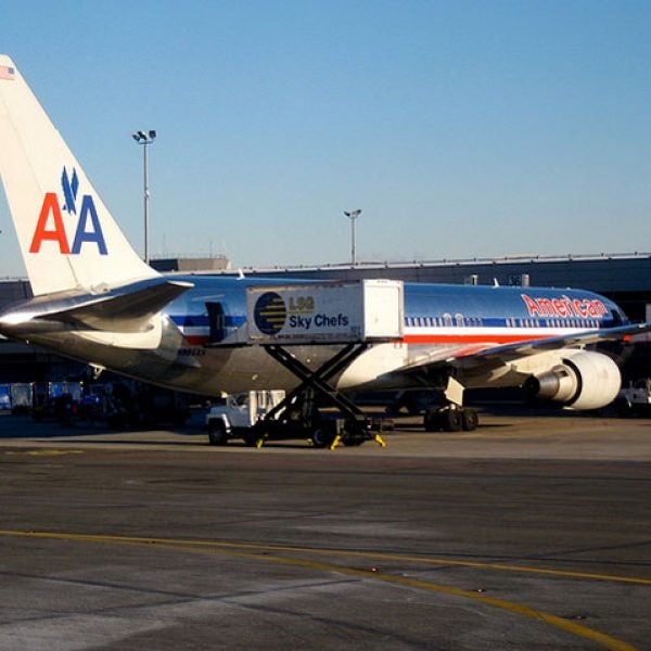 American Airlines flight.