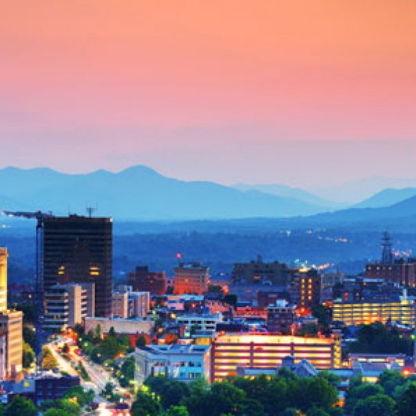 Asheville sunset.