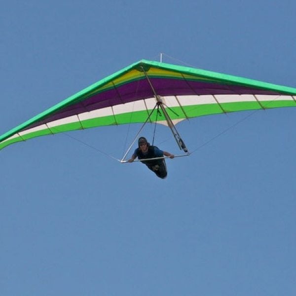 Hang-gliding over Lookout Mountain, Tennessee.