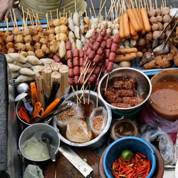 Street food in Bangkok, Thailand.
