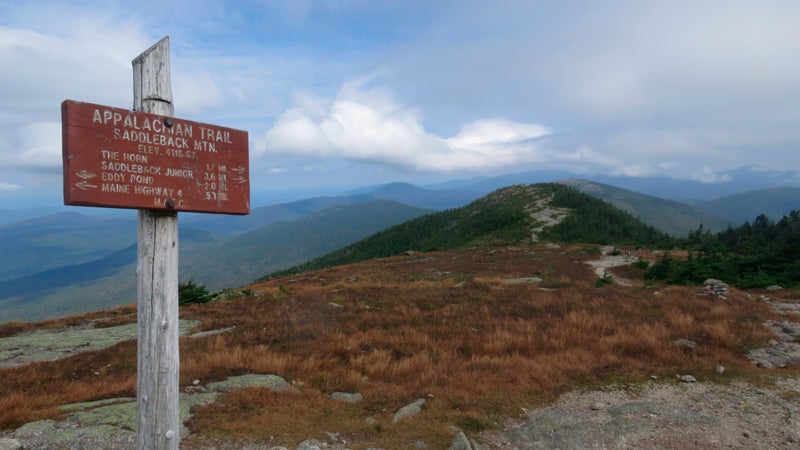 Saddleback Mountain summit in Maine.