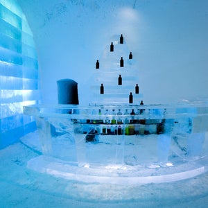 Bundle up before you head to Icebar in Jukkasjarvi, Sweden.
